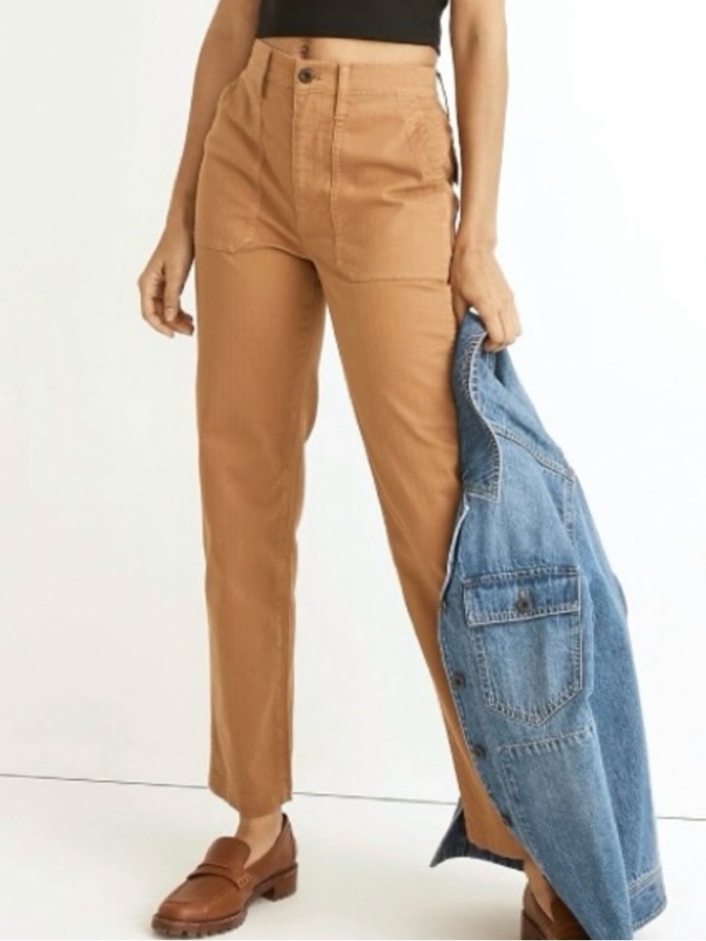 The Perfect Vintage Straight Workwear Pant - Hickory Tan